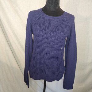 Aeropostale Women's Small fitted tight Knit Pullover Sweater NWT Rich Purple